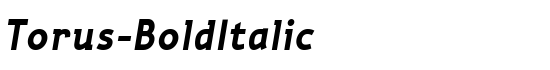 Torus-BoldItalic - Download Thousands of Free Fonts at FontZone.net