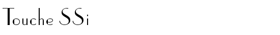Touche SSi - Download Thousands of Free Fonts at FontZone.net