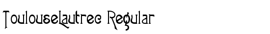 ToulouseLautrec Regular - Download Thousands of Free Fonts at FontZone.net