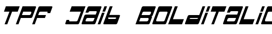 TPF Jaib BoldItalic - Download Thousands of Free Fonts at FontZone.net