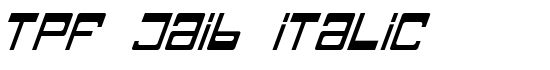 TPF Jaib Italic - Download Thousands of Free Fonts at FontZone.net
