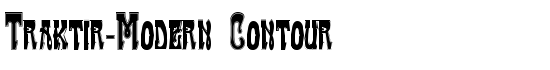 Traktir-Modern Contour - Download Thousands of Free Fonts at FontZone.net