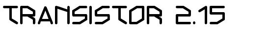 Transistor 2.15 - Download Thousands of Free Fonts at FontZone.net
