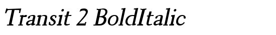 Transit 2 BoldItalic - Download Thousands of Free Fonts at FontZone.net