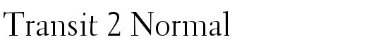 Transit 2 Normal - Download Thousands of Free Fonts at FontZone.net