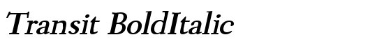 Transit BoldItalic - Download Thousands of Free Fonts at FontZone.net