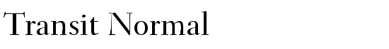 Transit Normal - Download Thousands of Free Fonts at FontZone.net