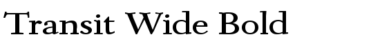 Transit Wide Bold - Download Thousands of Free Fonts at FontZone.net