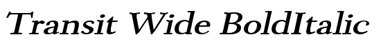Transit Wide BoldItalic - Download Thousands of Free Fonts at FontZone.net