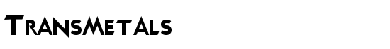 Transmetals - Download Thousands of Free Fonts at FontZone.net