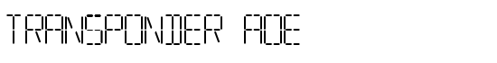 Transponder AOE - Download Thousands of Free Fonts at FontZone.net