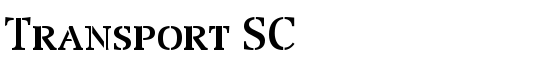 Transport SC - Download Thousands of Free Fonts at FontZone.net