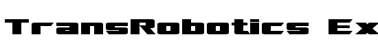 TransRobotics Extended - Download Thousands of Free Fonts at FontZone.net