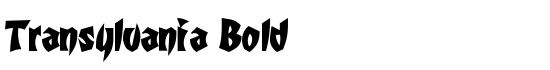 Transylvania Bold - Download Thousands of Free Fonts at FontZone.net