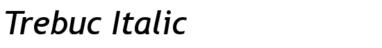 Trebuc Italic - Download Thousands of Free Fonts at FontZone.net