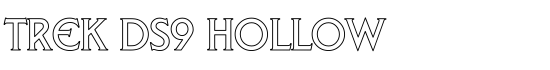 Trek DS9 Hollow - Download Thousands of Free Fonts at FontZone.net