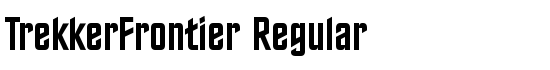 TrekkerFrontier Regular - Download Thousands of Free Fonts at FontZone.net