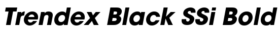 Trendex Black SSi Bold Italic - Download Thousands of Free Fonts at FontZone.net