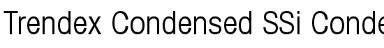 Trendex Condensed SSi Condensed - Download Thousands of Free Fonts at FontZone.net