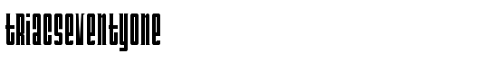 TriacSeventyone - Download Thousands of Free Fonts at FontZone.net