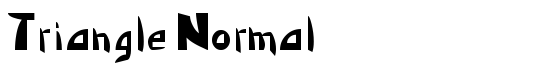 Triangle Normal - Download Thousands of Free Fonts at FontZone.net