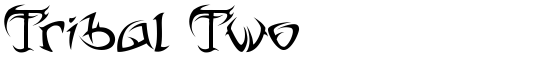 Tribal Two - Download Thousands of Free Fonts at FontZone.net