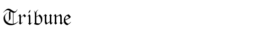 Tribune - Download Thousands of Free Fonts at FontZone.net