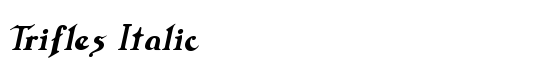 Trifles Italic - Download Thousands of Free Fonts at FontZone.net
