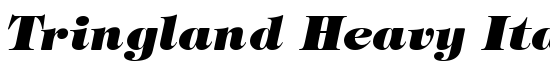 Tringland Heavy Italic - Download Thousands of Free Fonts at FontZone.net