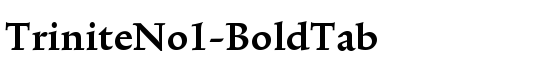TriniteNo1-BoldTab - Download Thousands of Free Fonts at FontZone.net