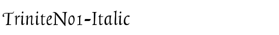 TriniteNo1-Italic - Download Thousands of Free Fonts at FontZone.net