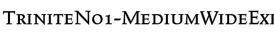TriniteNo1-MediumWideExp - Download Thousands of Free Fonts at FontZone.net