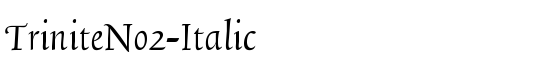 TriniteNo2-Italic - Download Thousands of Free Fonts at FontZone.net
