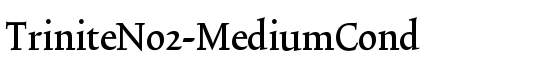 TriniteNo2-MediumCond - Download Thousands of Free Fonts at FontZone.net
