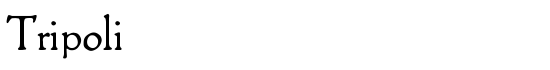 Tripoli - Download Thousands of Free Fonts at FontZone.net