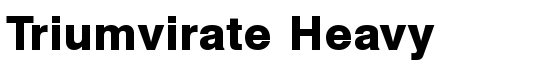 Triumvirate Heavy - Download Thousands of Free Fonts at FontZone.net