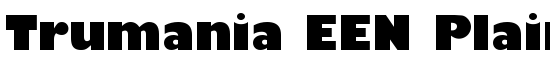 Trumania EEN Plain - Download Thousands of Free Fonts at FontZone.net