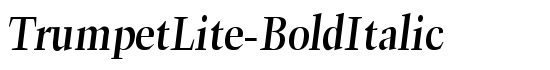 TrumpetLite-BoldItalic - Download Thousands of Free Fonts at FontZone.net