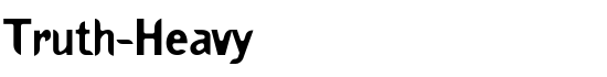 Truth-Heavy - Download Thousands of Free Fonts at FontZone.net