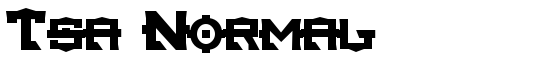 Tsa Normal - Download Thousands of Free Fonts at FontZone.net