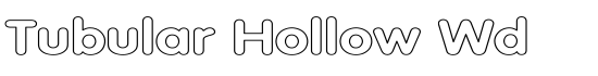 Tubular Hollow Wd - Download Thousands of Free Fonts at FontZone.net