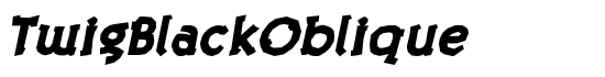 TwigBlackOblique - Download Thousands of Free Fonts at FontZone.net
