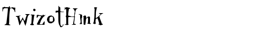 TwizotHmk - Download Thousands of Free Fonts at FontZone.net