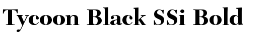 Tycoon Black SSi Bold - Download Thousands of Free Fonts at FontZone.net
