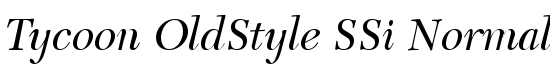 Tycoon OldStyle SSi Normal - Download Thousands of Free Fonts at FontZone.net