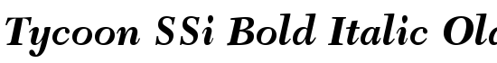 Tycoon SSi Bold Italic Old Style Figures - Download Thousands of Free Fonts at FontZone.net