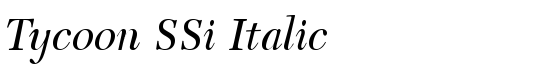 Tycoon SSi Italic - Download Thousands of Free Fonts at FontZone.net