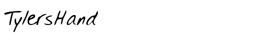 TylersHand - Download Thousands of Free Fonts at FontZone.net