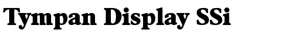 Tympan Display SSi - Download Thousands of Free Fonts at FontZone.net