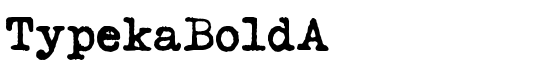 TypekaBoldA - Download Thousands of Free Fonts at FontZone.net